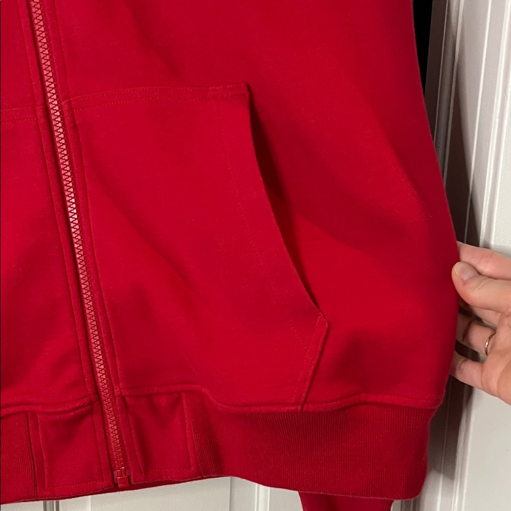 Billionaire Boys Club Red Full Zip Hooded Sweatshirt - Size Medium - Picture 7 of 15